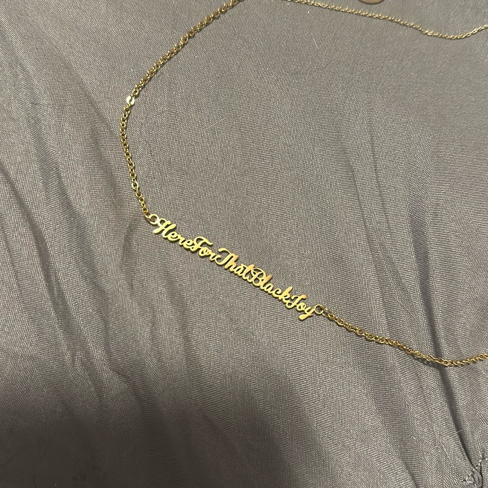 Here for that Black Joy Gold Necklace - Picture 1 of 4